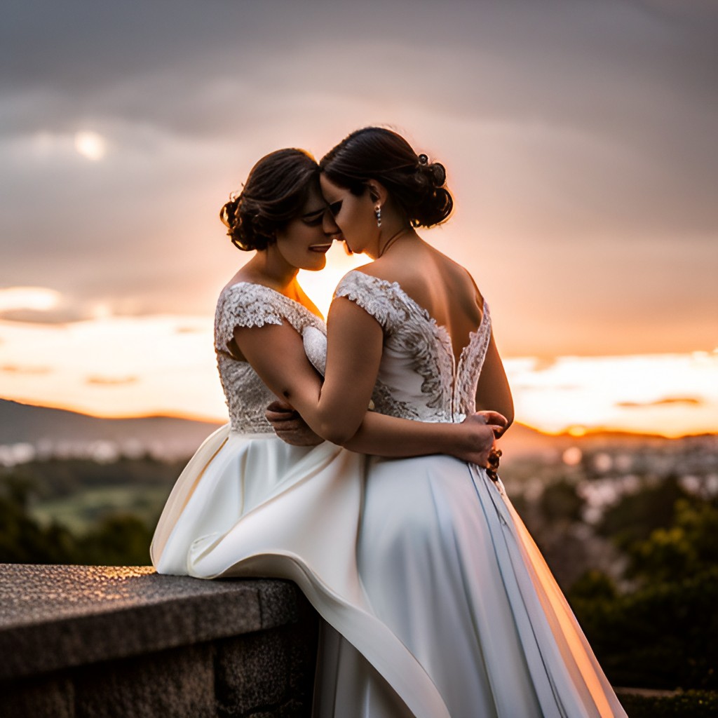 Love in Style Coordinating Beautiful Looks for Two Brides on Their Wedding Day